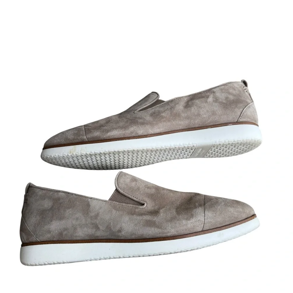 Cole Haan - Grand.ØS Taupe Suede Slip-On Loafers Sz 9